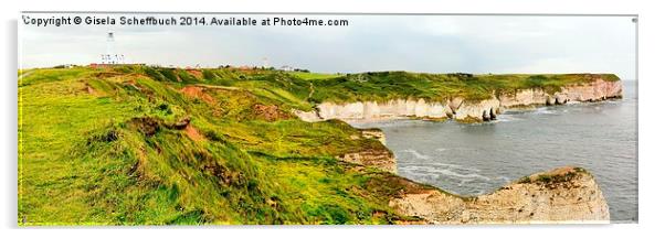  Coastal Panorama Acrylic by Gisela Scheffbuch