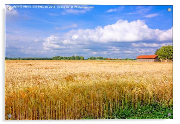  Summer Impressions from Northern Germany Acrylic by Gisela Scheffbuch