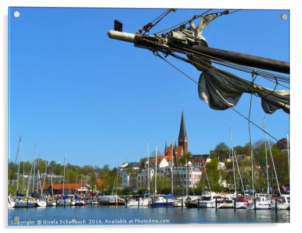 Flensburg Acrylic by Gisela Scheffbuch