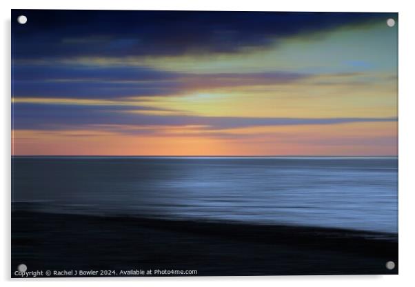 Sunset Blue Acrylic by RJ Bowler