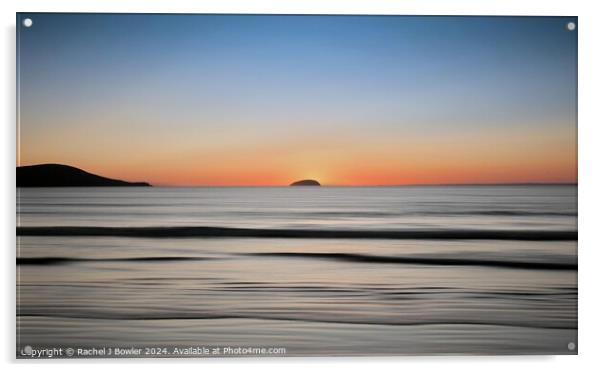 Sunset Sea Acrylic by RJ Bowler