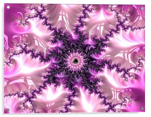 Pink and purple abstract art Acrylic by Matthias Hauser