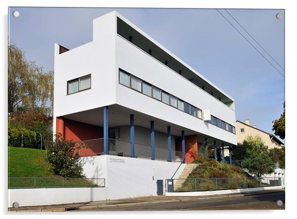  Weissenhof settlement Le Corbusier building Stutt Acrylic by Matthias Hauser