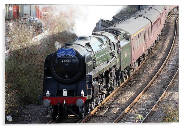 Oliver Cromwell arrives in Lincoln Acrylic by Tim  Senior