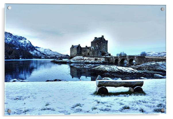Eilean Donan Castle Acrylic by Heather Wise