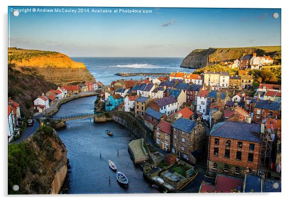  Staithes  Acrylic by Andrew McCauley