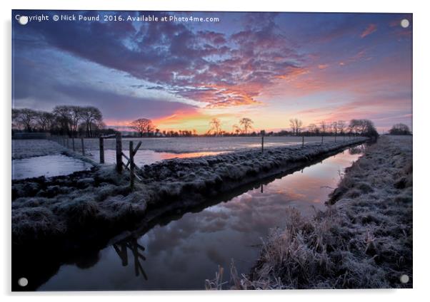 Frosty Dawn Acrylic by Nick Pound