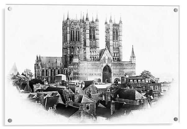 Lincoln Cathedral, Lincoln, England Acrylic by Julia Whitnall