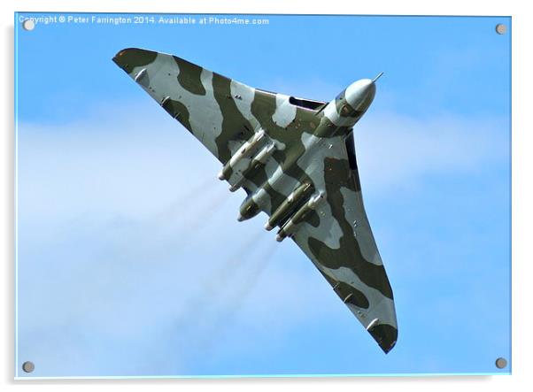 Vulcan Takes To The Skies Acrylic by Peter Farrington