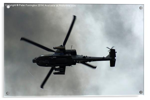 Apache Attack  Acrylic by Peter Farrington