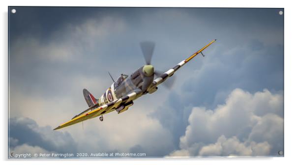 Spitfire Storm Acrylic by Peter Farrington