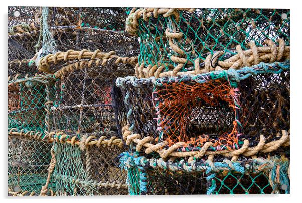 Lobster pots  Acrylic by Shaun Jacobs