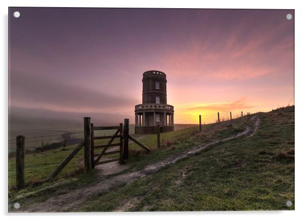 Clavell tower Dorset  Acrylic by Shaun Jacobs