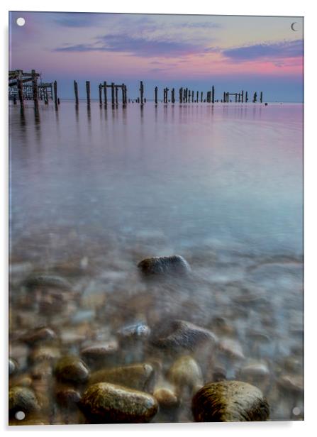 Swanage pier Dorset  Acrylic by Shaun Jacobs