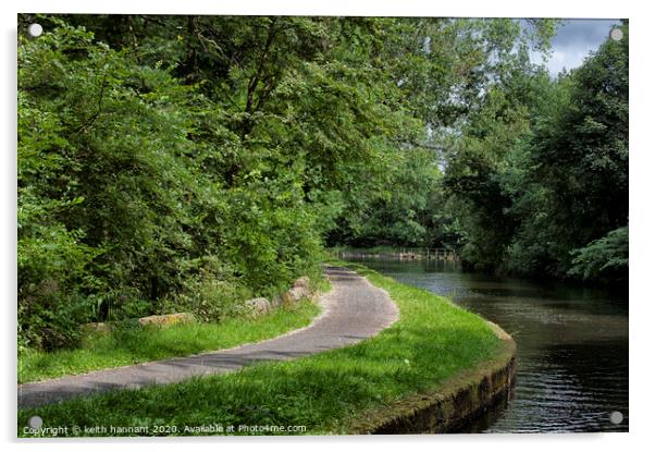 Leeds and Liverpool canal  Acrylic by keith hannant