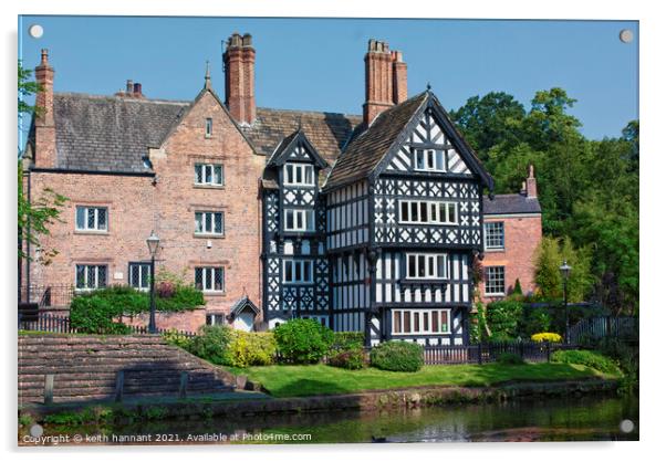 packet house worsley bridgewater canal Acrylic by keith hannant