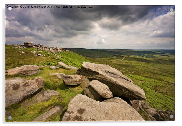 Hathersage Moor Acrylic by Julie Woodhouse