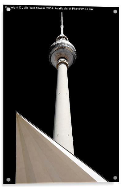 Berlin Fernsehturm Acrylic by Julie Woodhouse