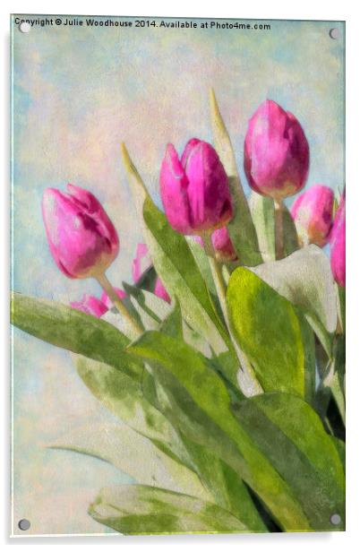 Tulips Acrylic by Julie Woodhouse