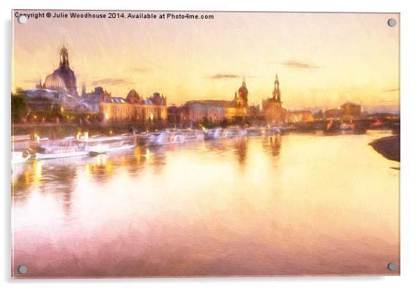 Dresden skyline I Acrylic by Julie Woodhouse