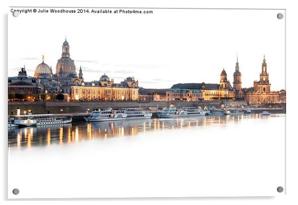Dresden skyline II Acrylic by Julie Woodhouse
