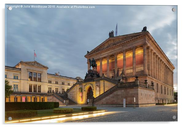 Alte Nationalgalerie and Neues Museum, Berlin, Ger Acrylic by Julie Woodhouse