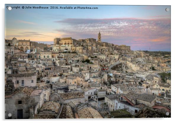 view over Matera Acrylic by Julie Woodhouse