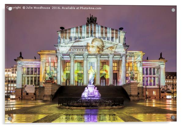 Festival of Lights in Berlin Acrylic by Julie Woodhouse
