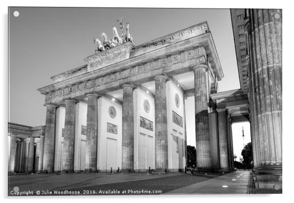 Brandenburg Gate Acrylic by Julie Woodhouse