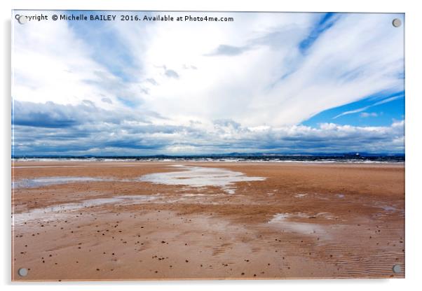 Big Beach Freedom Acrylic by Michelle BAILEY