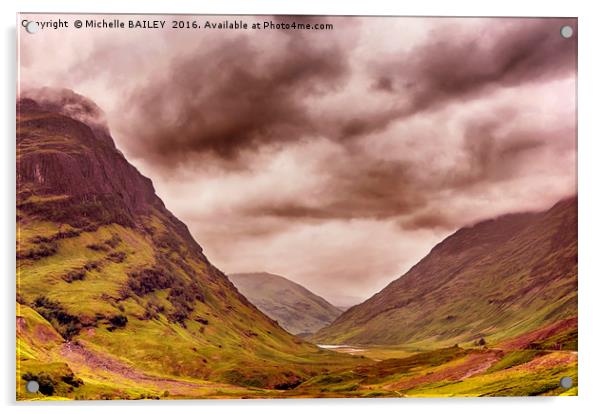 Glencoe Brooding Acrylic by Michelle BAILEY