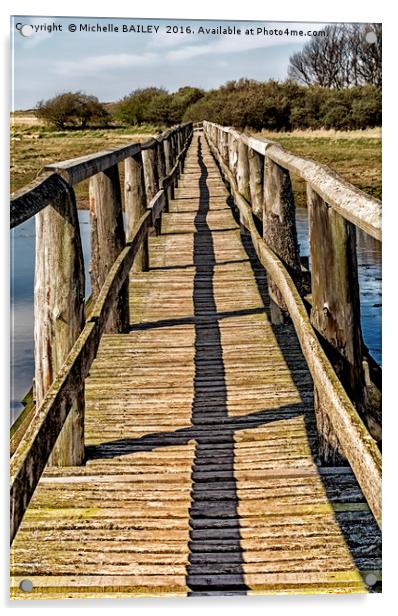 The Rickety Bridge Acrylic by Michelle BAILEY