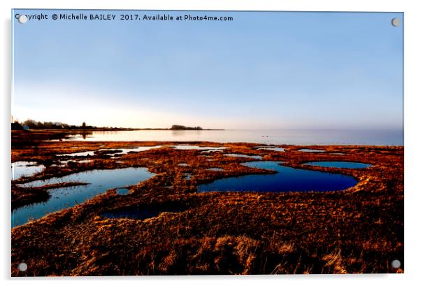 Calm Aberlady Acrylic by Michelle BAILEY