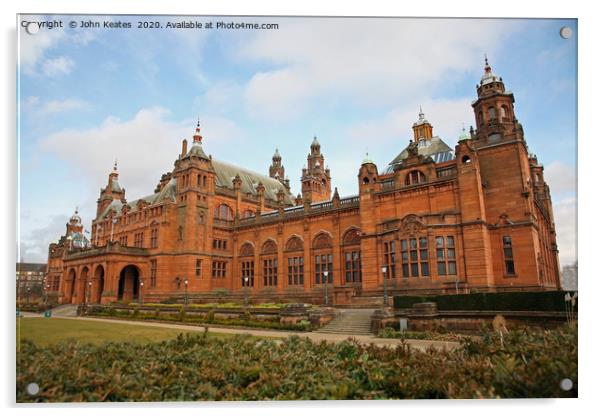 Kelvingrove Art Gallery and Museum, Glasgow, Scotl Acrylic by John Keates