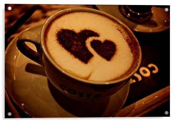 Coffee Love Acrylic by John Atkins