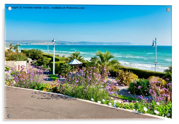 Greenhill Gardens, Weymouth, Dorset, England, UK Acrylic by Andrew Harker