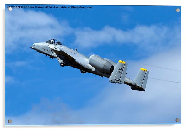 A-10C Thunderbolt II  Acrylic by Andrew Harker
