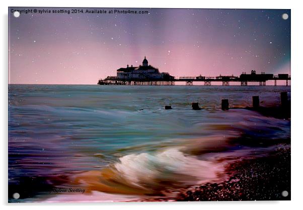 EASTBOURNE PIER Acrylic by sylvia scotting