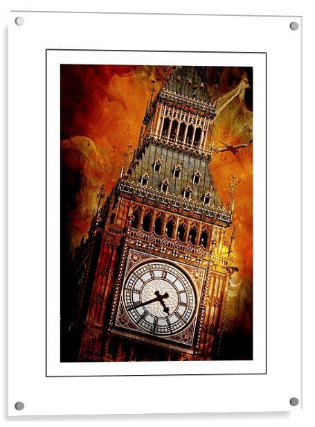 Big Ben in paint Acrylic by sylvia scotting