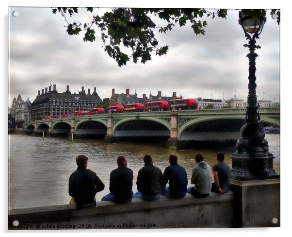  The London Scene                               Acrylic by sylvia scotting