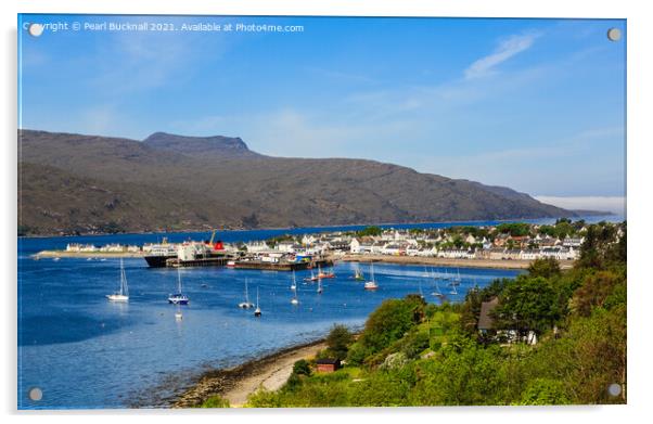 Ullapool in Loch Broom Scotland Acrylic by Pearl Bucknall