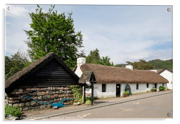 North Lorn Folk Museum in Glencoe Acrylic by Pearl Bucknall