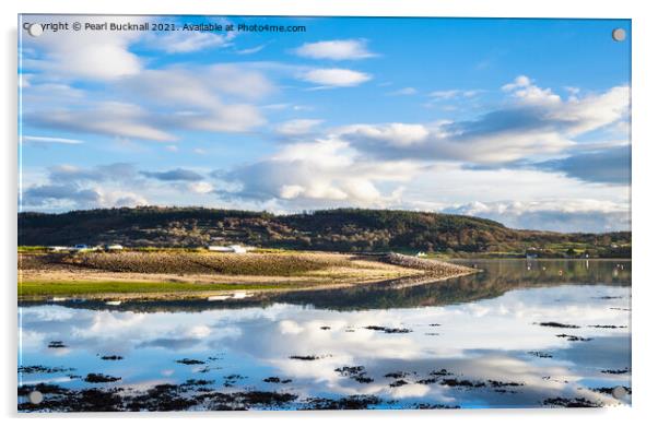 Tranquil Scene in Red Wharf Bay Anglesey Acrylic by Pearl Bucknall