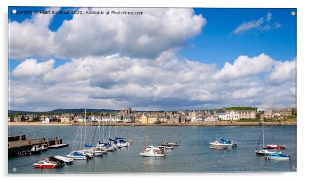 Elie Harbour Fife Scotland Acrylic by Pearl Bucknall