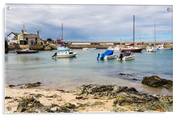 Cemaes Bay Isle of Anglesey North Wales Acrylic by Pearl Bucknall