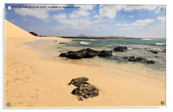 Boa Vista Beach Cape Verde Acrylic by Pearl Bucknall