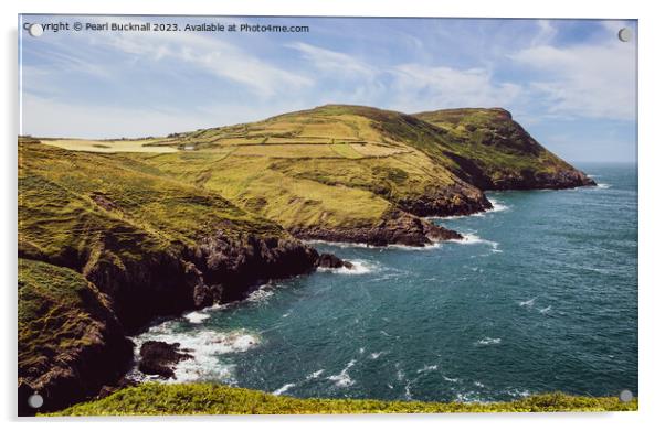 Lleyn Peninsula Wales Coast Walk Acrylic by Pearl Bucknall