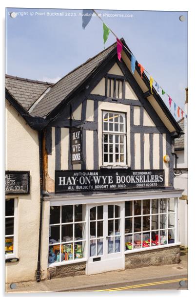 Hay-on-Wye Bookshop Acrylic by Pearl Bucknall