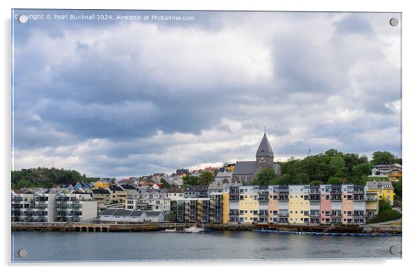 Nordlandet island Kristiansund Norway Acrylic by Pearl Bucknall