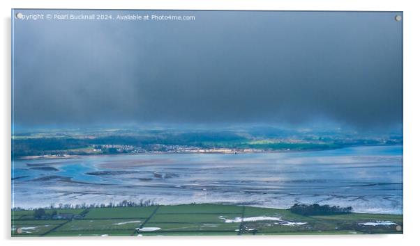 Menai Strait and Anglesey Wales Coast Acrylic by Pearl Bucknall
